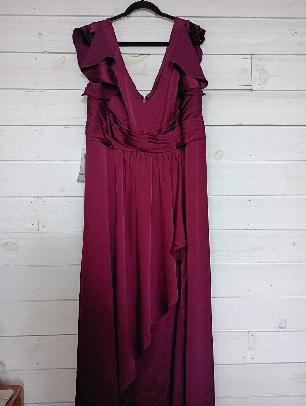 Azazie Omari Bridesmaids Dress in Cabernet - A22 - NWT - Picture 4 of 12